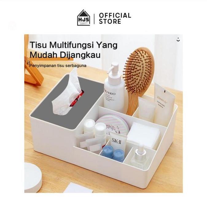 Promo Hjs Tissue Tempat Penyimpanan Tissue Tempat Make Up Organizer Meja Tisu Kotak Tisu Estetik Pla