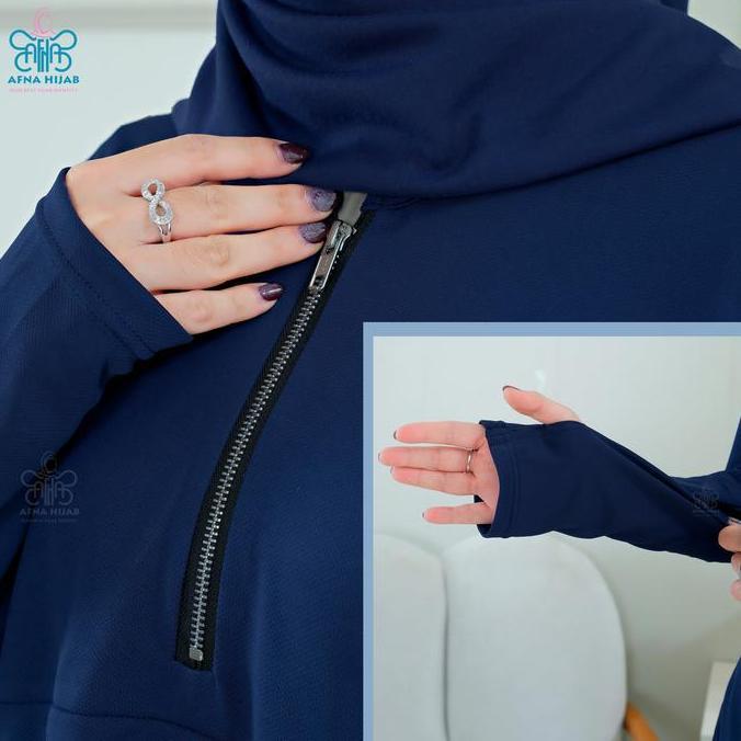 Xkxk- Afna Setelan Olahraga Nahla Hilya Rok Celana Jogger Training Panjang Kaos Atasan Olahraga Wani