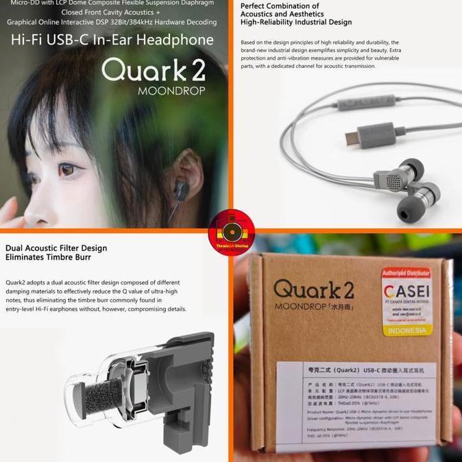 Moondrop Quark 2 Quarks 2 IEM Port Type C DSP Quark2 Quarks2 II Earpho