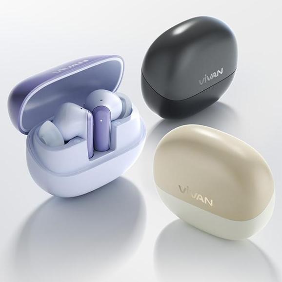 Vivan Infinity GT5 TWS True Wireless Eaphone Adaptive ANC Noice Cancelling Dual EQ Extra Bass Blueto