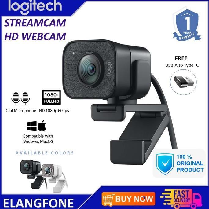 NEW Logitech StreamCam Stream Cam Full HD USB-C Webcam Logitech Original