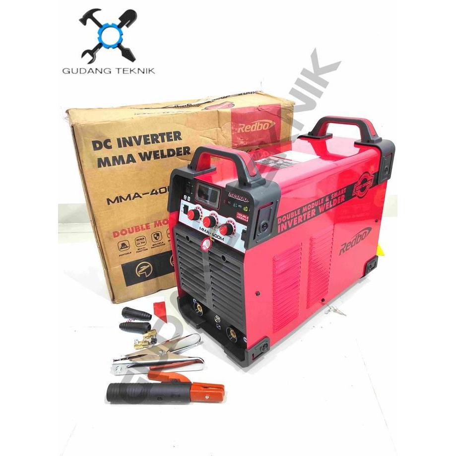 DHEALOKA Mesin Las Listrik 400A REDBO MMA-400M 3PHASE Inverter Trafo Travo Las
