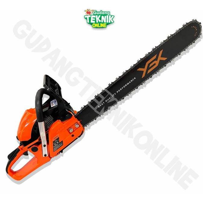 KEZHINES Chainsaw 24" YASUKA YSK10000 XT-24L 2Tak Bar Laser  / Mesin Gergaji Kayu Chain Saw Senso 24