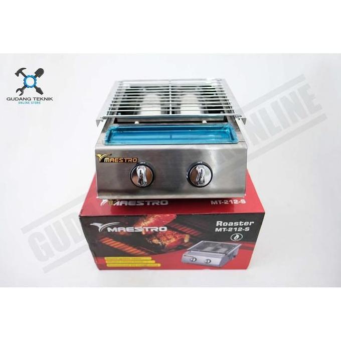PANGRANGO Panggangan Pemanggang Sosis Roaster 2 Tungku Maestro Full Stainless