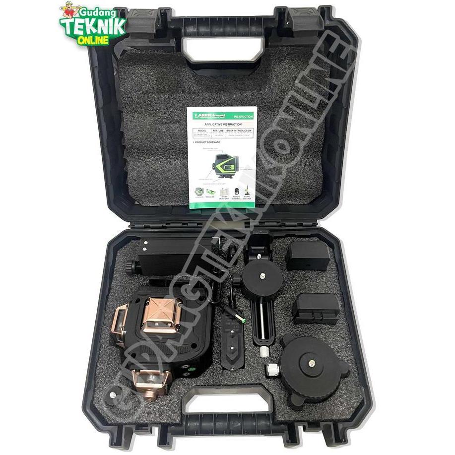 KEZHINES Waterpass LASER 16 Line Level JLD CORDLESS / Water Pas Alat Penggaris Kerataan Level Tinggi