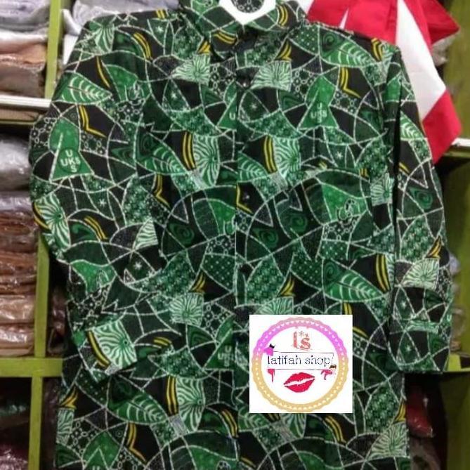 hem batik panjang sd negeri sidoarjo seragam sekolah