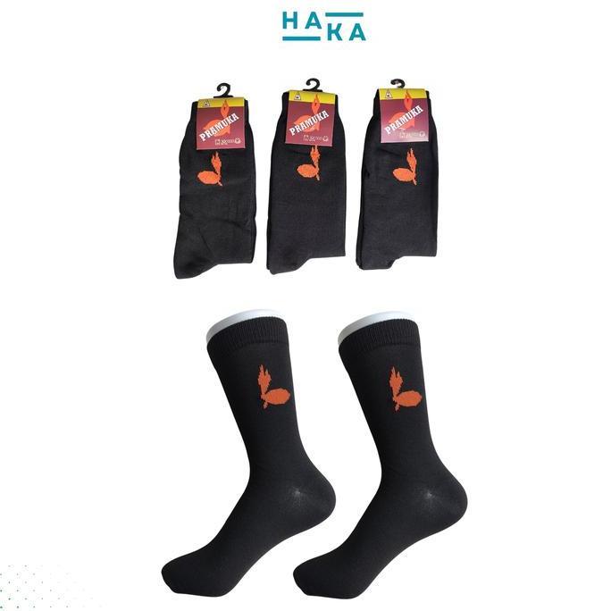 Grosir 1 Lusin Kaos Kaki anak sekolah SD SMP SMA pria dan wanita Fashion kaos  kaki hitam pramuka  S