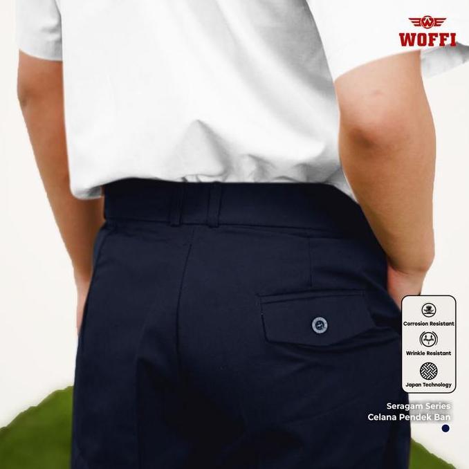 Woffi Seragam SMP Celana Pendek 3/4 Ban Biru