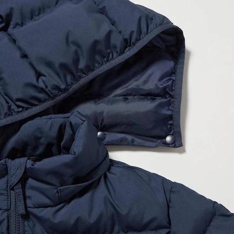UNIQLO Boys Jaket Winter Anak Laki Laki Parka Light Warm Padded Navy