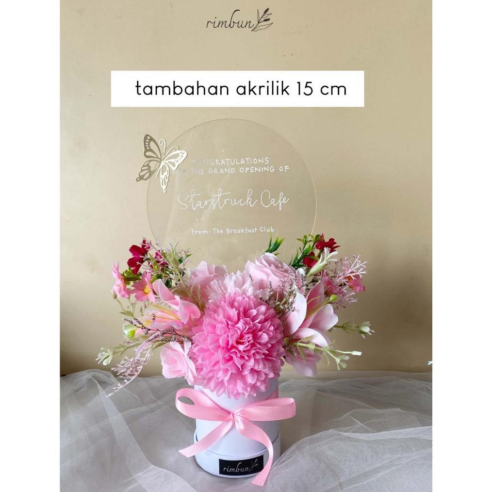 jk-54 Bloom box XS - Kado Hari Valentine Day - Artificial / Dried flowers -  Hadiah Kado Wisuda Grad