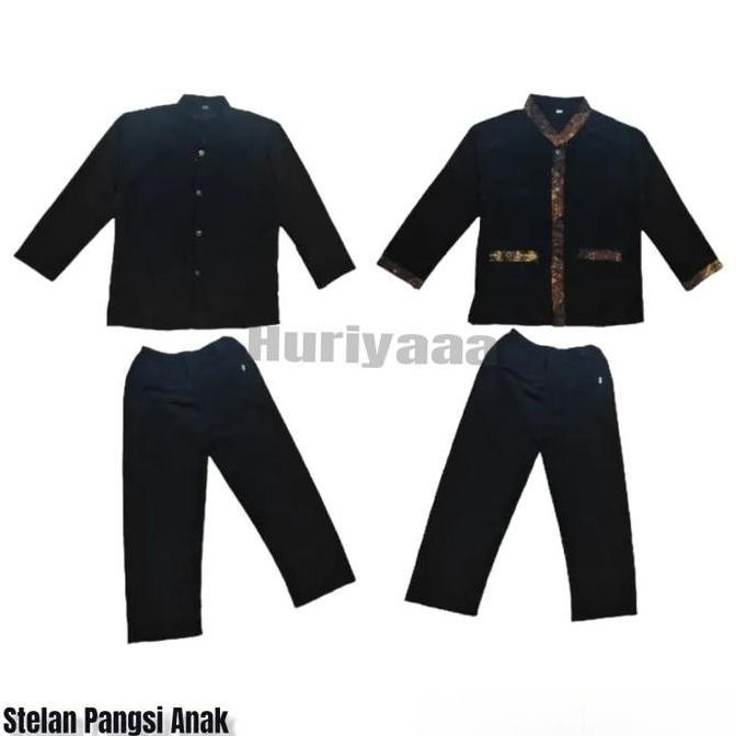 Setelan Sekolah Pangsi Anak SD Batik Polos Sekolah TK SD Jumbo