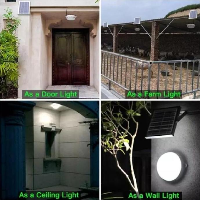 lampu solar cell otomatis hias gantung lampu tenaga surya tahan + RC