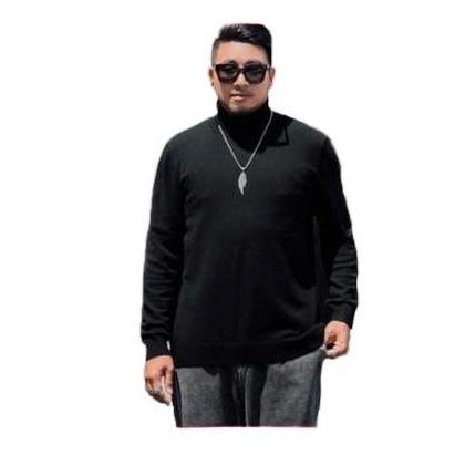 Kaos Pria Turtleneck Jumbo Rajut Big Size Melar Kerah Tinggi Sweater Model Korea Bahan Nyaman Fit to