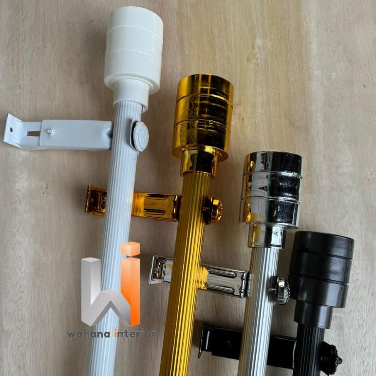 Batang Gorden Model Garis Drum Minimalis Untuk Gorden Pintu Dan Jendela