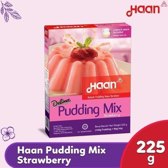 HAAN DELIMA PUDDING STRAWBERRY PUDING STROBERI VLA 225 GR KODE 792