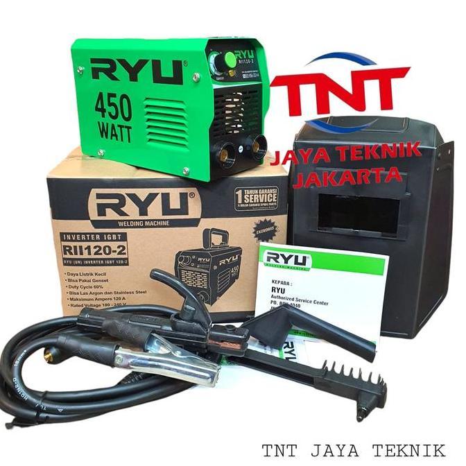 MESIN LAS INVERTER RYU RII 450WATT / TRAFO LAS 450 WATT RYU 120 AMPERE