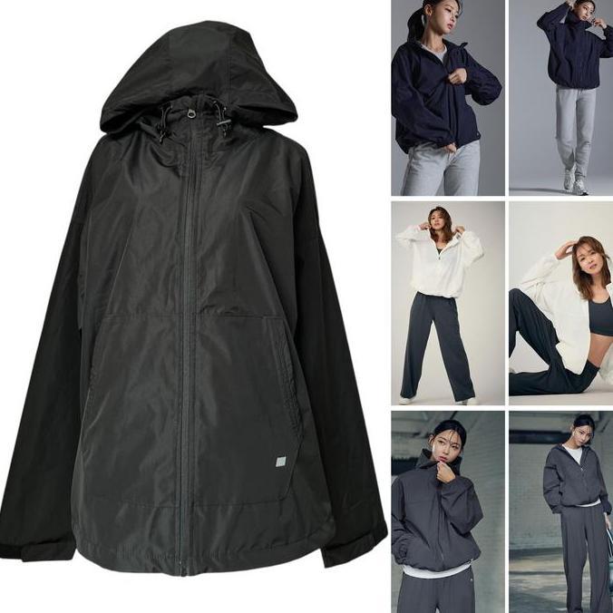 TERLARIS - [Minne] STL Woven Jacket String Hoodie Water Resistant With Two Pocket