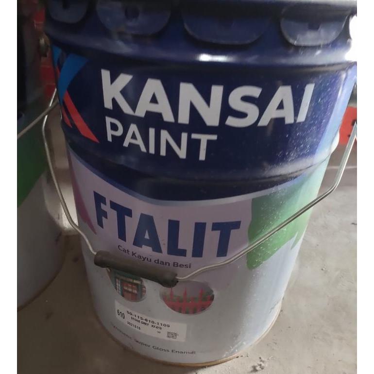 Kansai  Ftalit KF-610 STONE GREY Cat Kayu dan Besi Warna abu-abu Kemasan ukuran Pail-20kg