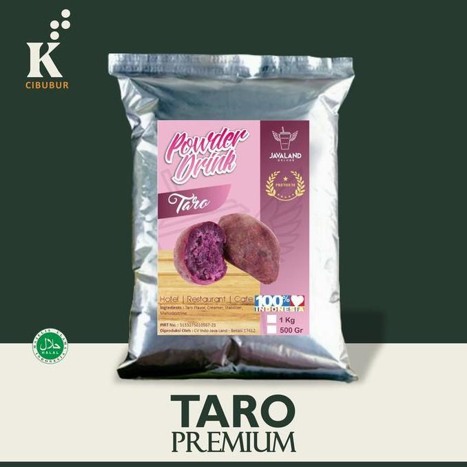 Backto- Premium Taro Original Javaland Bubuk Minuman Kekinian Serbuk Instan Drink