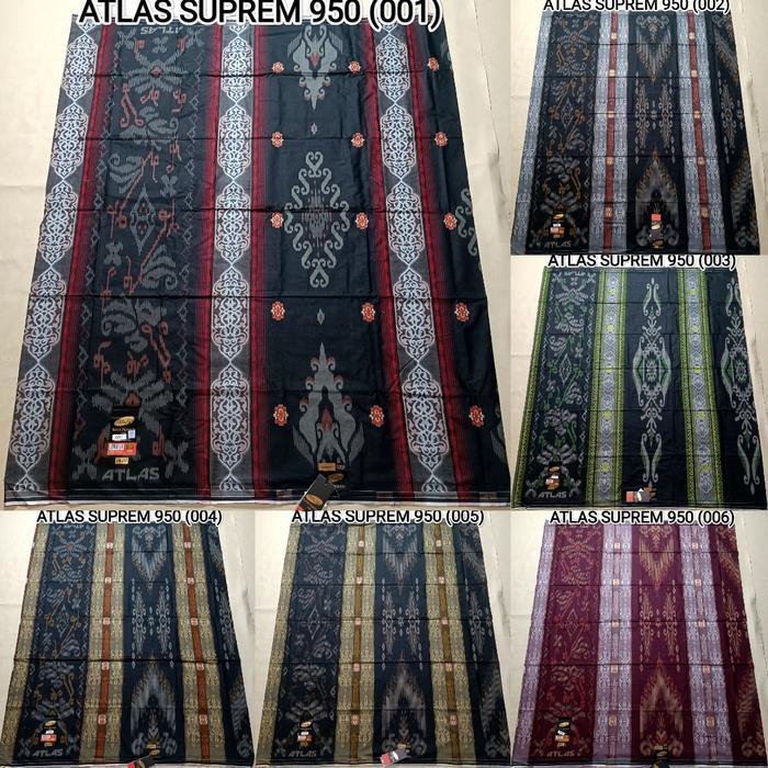 (Termurah) Sarung Atlas Super Premium 950/955 Gold Original Motif Bhs -Sarung Atlas Suprem Motif Son