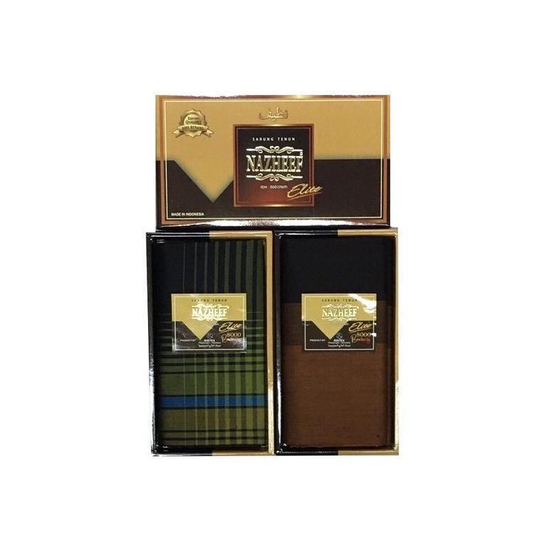 (Terbaru) Grosir 10Pc - Sarung Tenun Nazheef Elite 8000 Benang Bestseller
