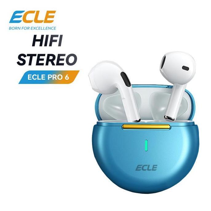 ECLE Pro 6 TWS Earphone True Wireless Earbuds Smart Touch Waterproof