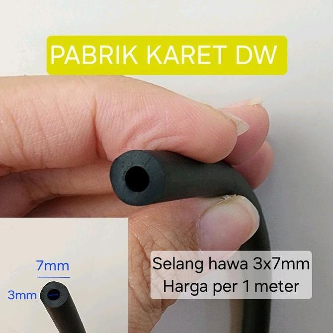 Promo Karet Selang Hawa 3 X 7 Mm / Selang Bensin / Selang Air Selang Diameter 3Mm Cod