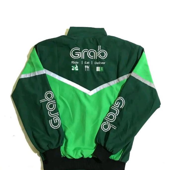 Xxpi- Promo Murah!! Jaket Graaab Versi Thailand Bomber Logo Full Bordir - Jaket Grb Thailand Model C