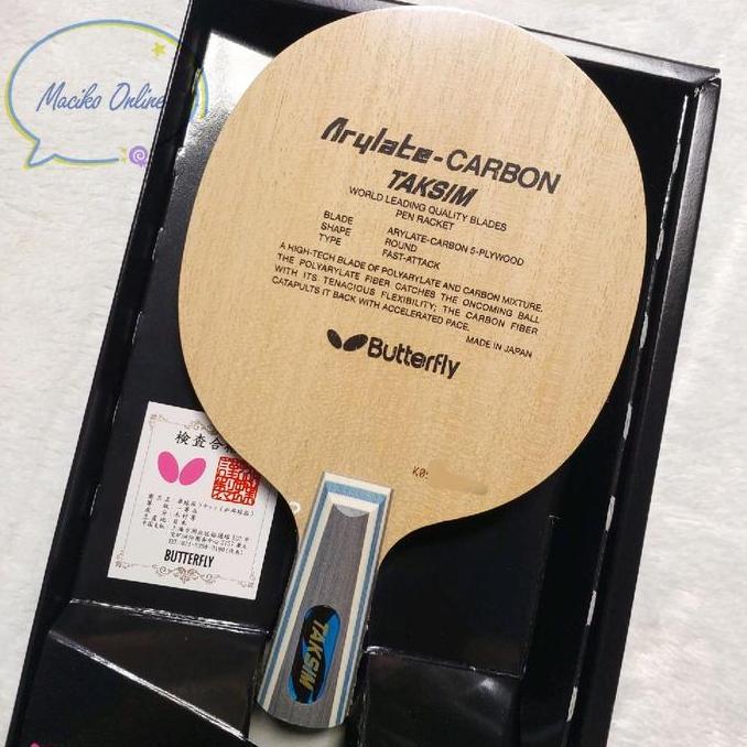 NEW Butterfly Penholder Taksim CS ~ Kayu Bet Pingpong Butterfly Taksim CS