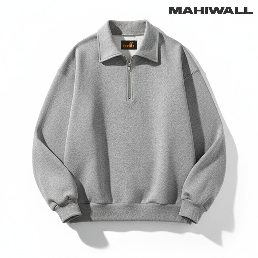 HOT DEALS Sweater Crewneck Rugby Polos Sweatshirt Pria Wanita Switer Cowok Warna Hitam
