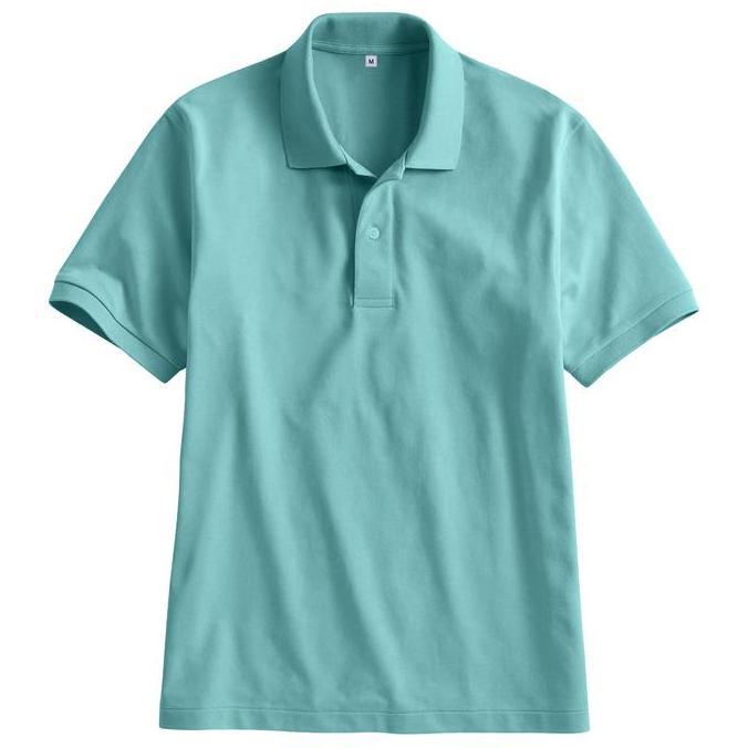 Lansungkirim- Kaos Polo Shirt Kerah Polos Warna Hijau Lumut / Atasan Pria Kaus Polo Lengan Pendek