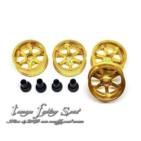 Wasingten- Rep Tamiya 94710 Hg Aluminum Wheel / Velg Alu 6 M Gold -Va6M08