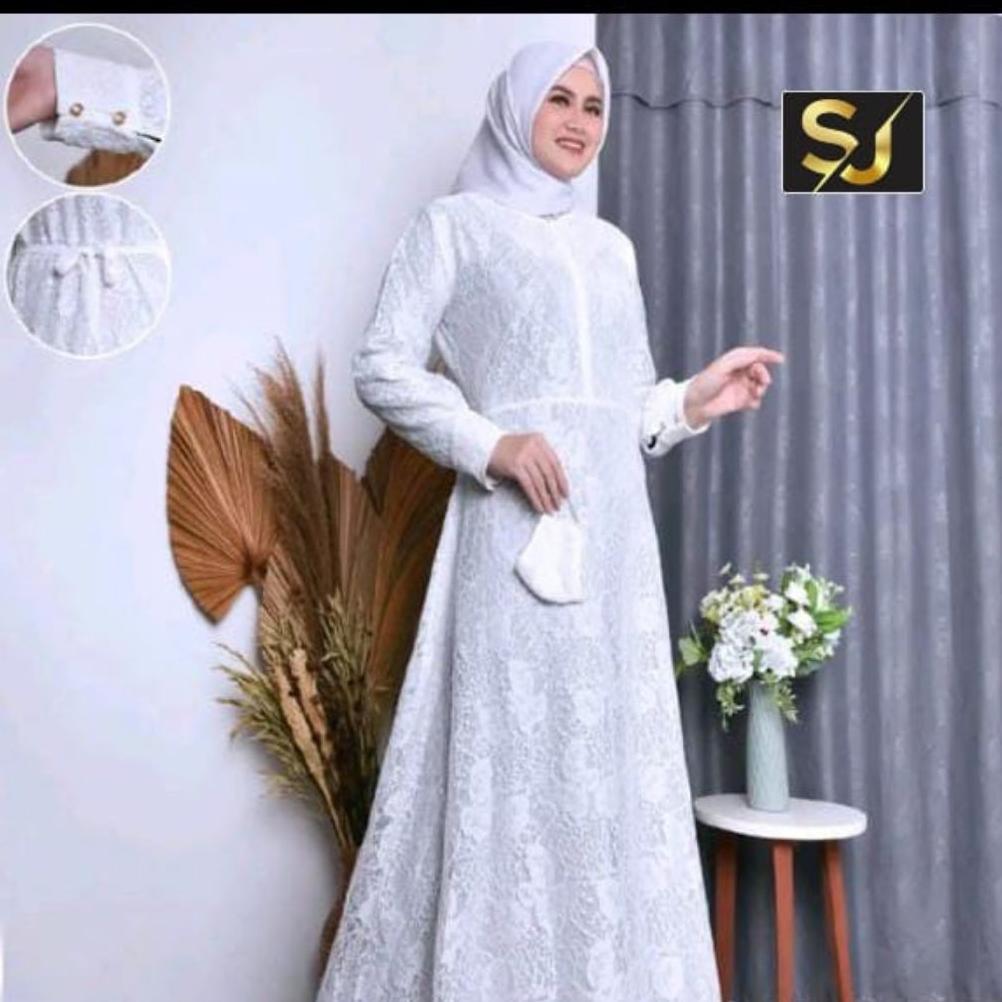 BEST SELLER GAMIS WANITA BROKAT SERAGAMAN MODEL TERBARU SUPER MEWAH/GAMIS WANITA IMPORT PREMIUM VIRA