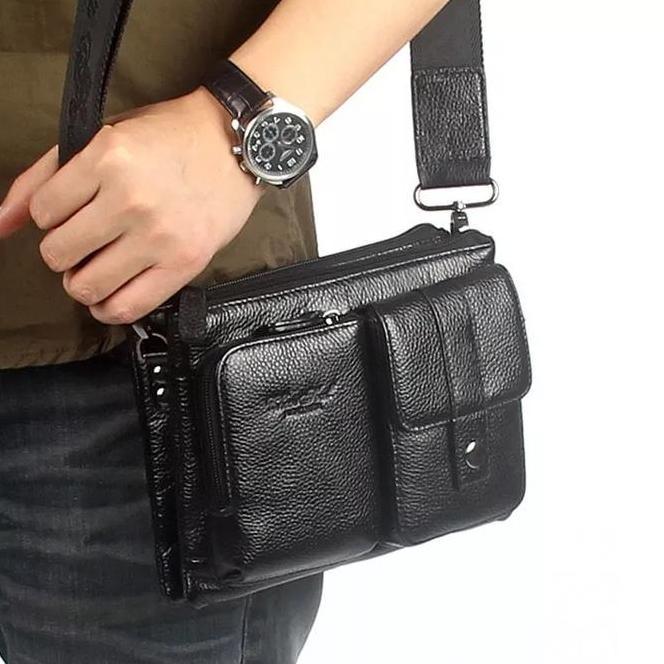 Tas Selempang Kulit Pria Branded Tas Pria Pundak Bahu Tas Pinggang
