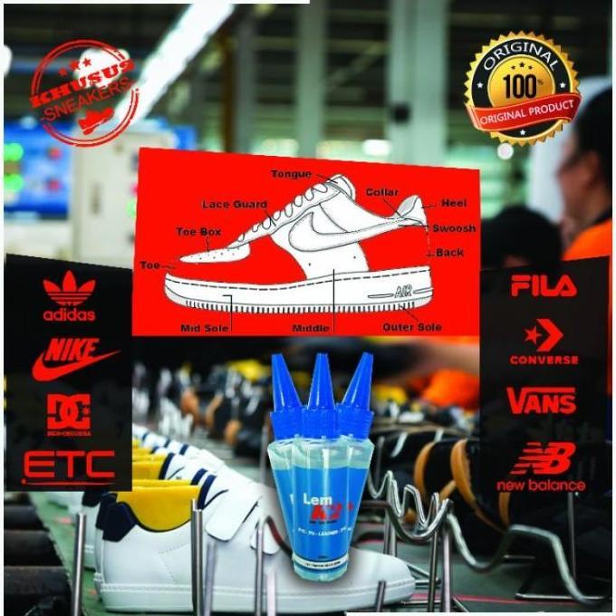 LEM SEPATU TRANSPARANT SUPER KUAT 100 ml ORIGINAL K2 - SNEAKERS