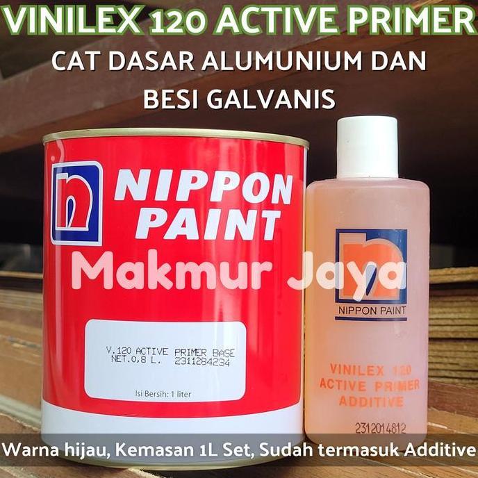 Nippon Vinilex 120 Active Primer Etching Cat Dasar Alumunium Galvanis