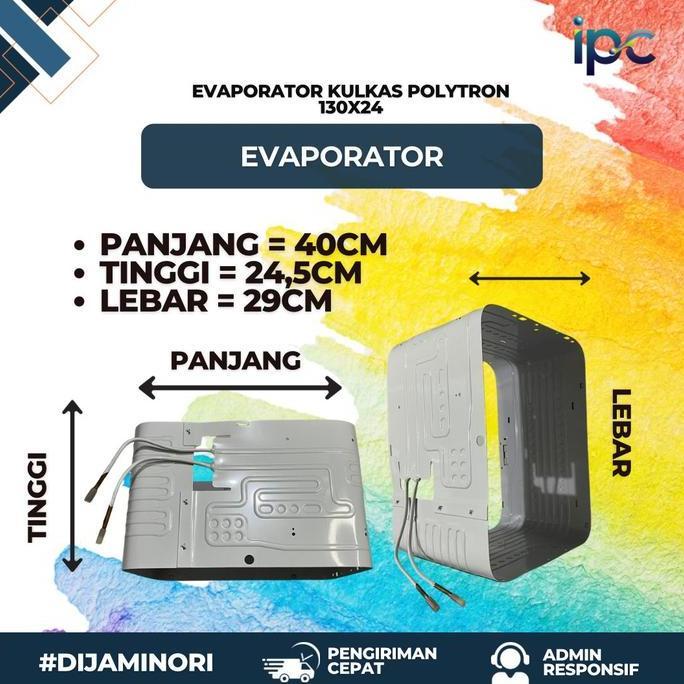 Evaporator Kulkas Polytron O (130 X 24.5) | Evap Polytron 1 Pintu|Epap Hemat
