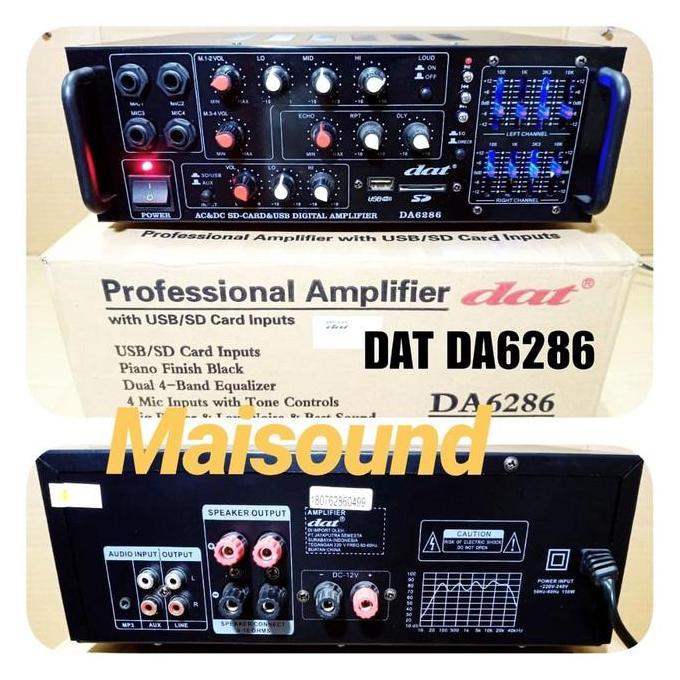 AMPLIFIER DAT DA 6286 AMPLI DAT DA6286 RESTOCK