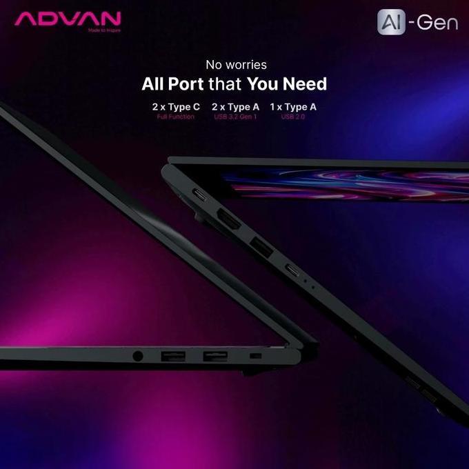 Kope_Klotok - Advan Ai Gen Amd Ryzen 7 8845Hs Ram32Gb Ssd1Tb 14 Ips Windows 11
