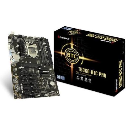 For Sale Mobo Biostar Tb360-Btc Pro 12 Slot Mining Paket Proc+Ram