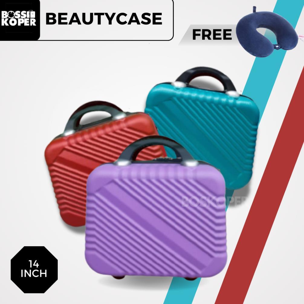 Beautycase 14 inch Polo ukuran kabin -cabin-fiber-polo-travel-murah-mini-tas koper-tas travel