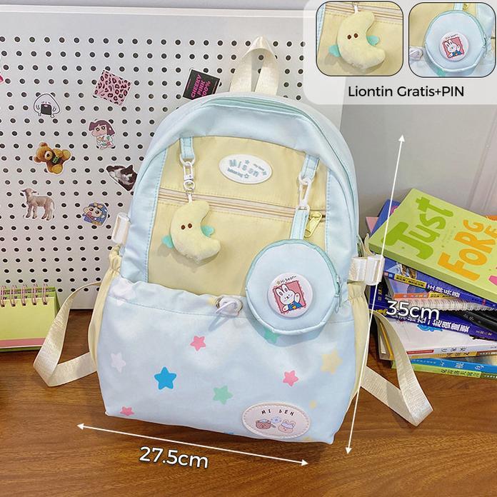 Amiirah - Prilie - Pinkbubbly.Widget Gratis Tas Sekolah Wanita Lucu Anak Perempuan Tas Bahu Dopamin 