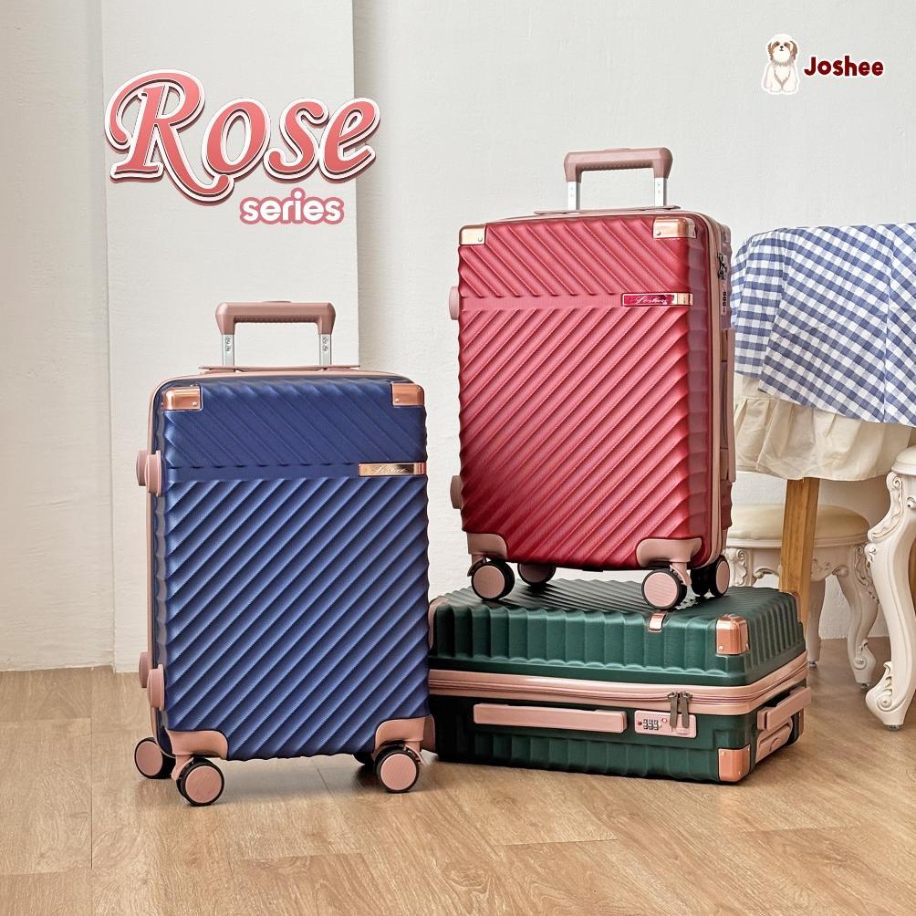 Koper Joshee Rose Series Kabin & Bagasi 20 24 Inch Smooth Wheel Luggage Travel Ringan