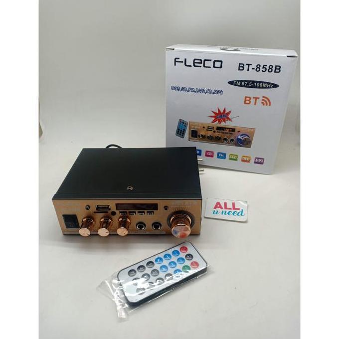 Power Amplifier Fleco BT-858B - Apmlifier Bluetooth Fleco 858B BARU