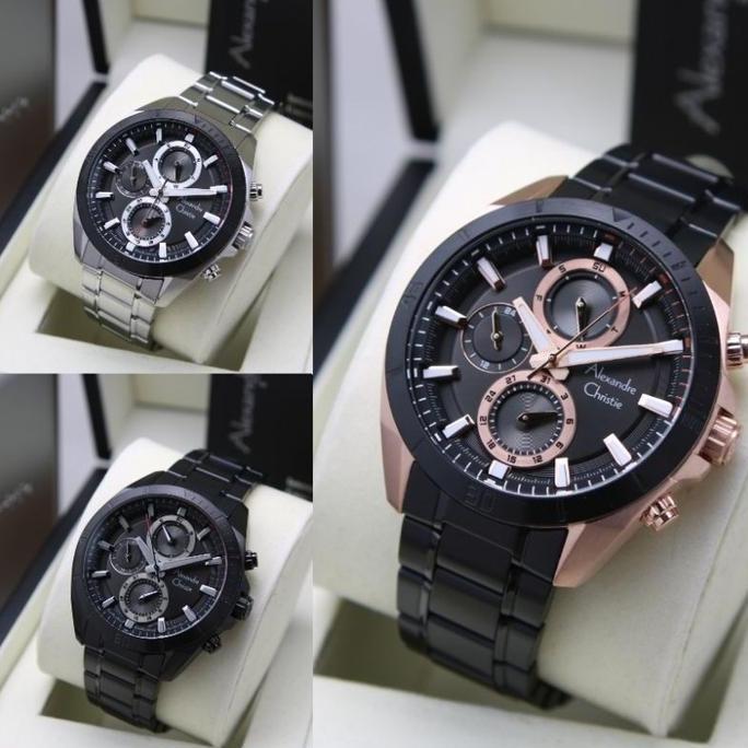 JAM TANGAN PRIA ALEXANDRE CHRISTIE AC 6581 AC6581 STAINLESS STEEL