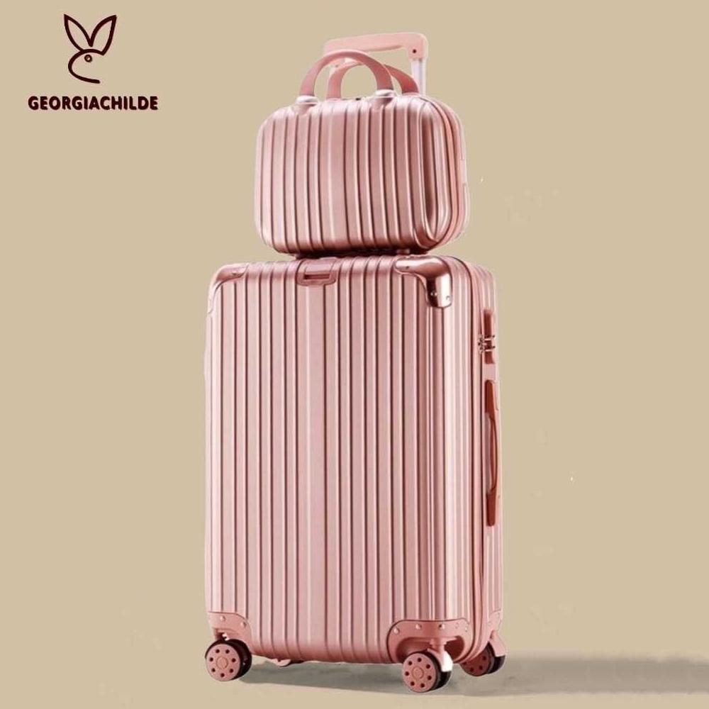 Georgiachilde koper Kabin 20 inch Bagasi tas koper besar anak perempuan 22"24 inch Beauty Case koper