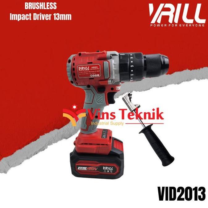 Terjangkau Cordless Hammer Drill Vrill Vid2013 13Mm Mesin Bor Baterai Vid 2013