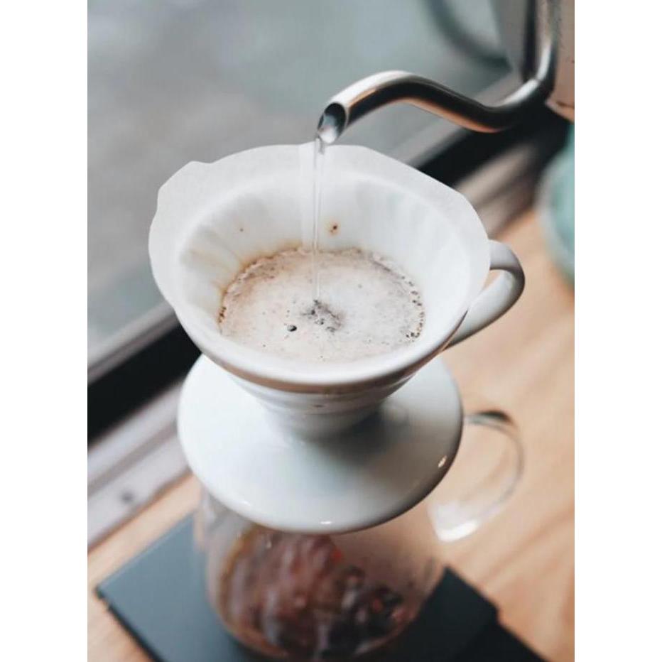 Promo Hario V60 Dripper Ceramic White Diskon
