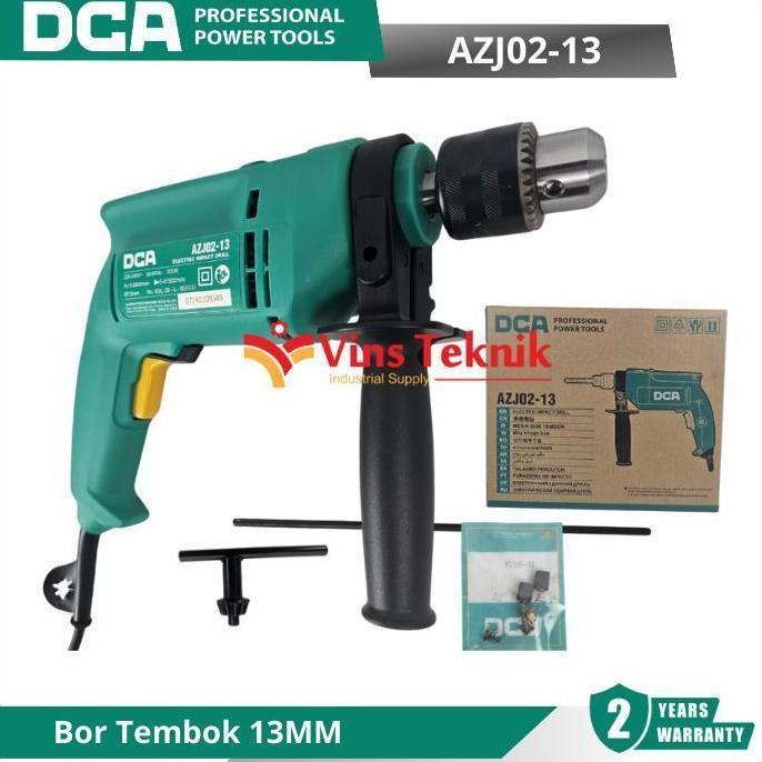 Spesial Dca Azj02-13 Mesin Bor Tembok Listrik Impact Drill 13Mm 500Watt Azj 02-13