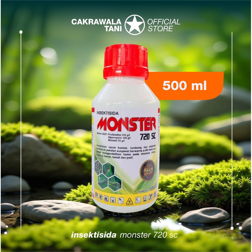 MONSTER 720SC 500ml INSEKTISIDA/METOMIL/PREFONOFOS/SIPERMETRIN/PROMO GROSIR/ABAMECTIN/AMISTARTOP/SCO